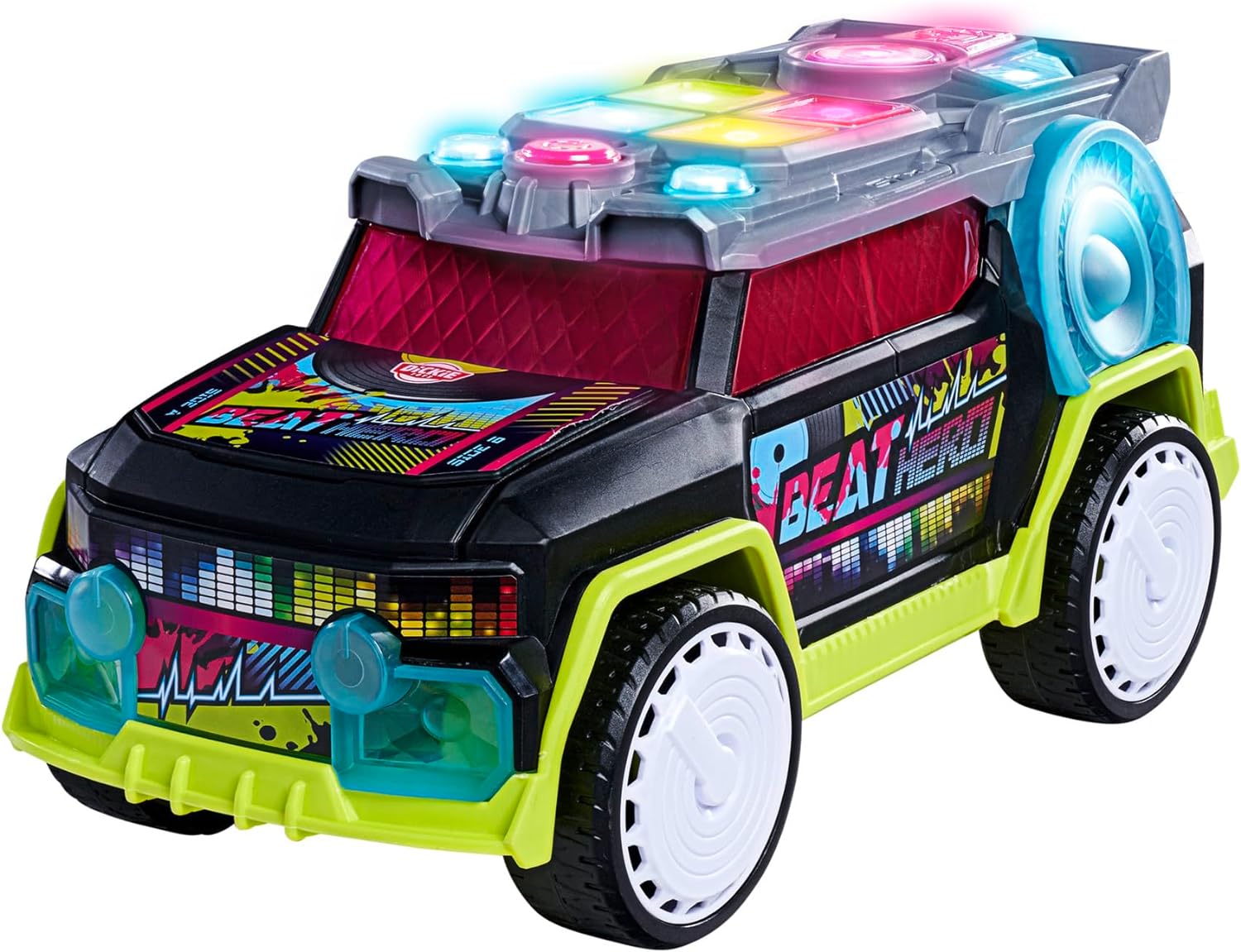 Dickie Toys - Beat Hero, auto con consolle musicale, 22 suoni, luci led, 3  modalità di gioco, Streat n Beatz - 203767001