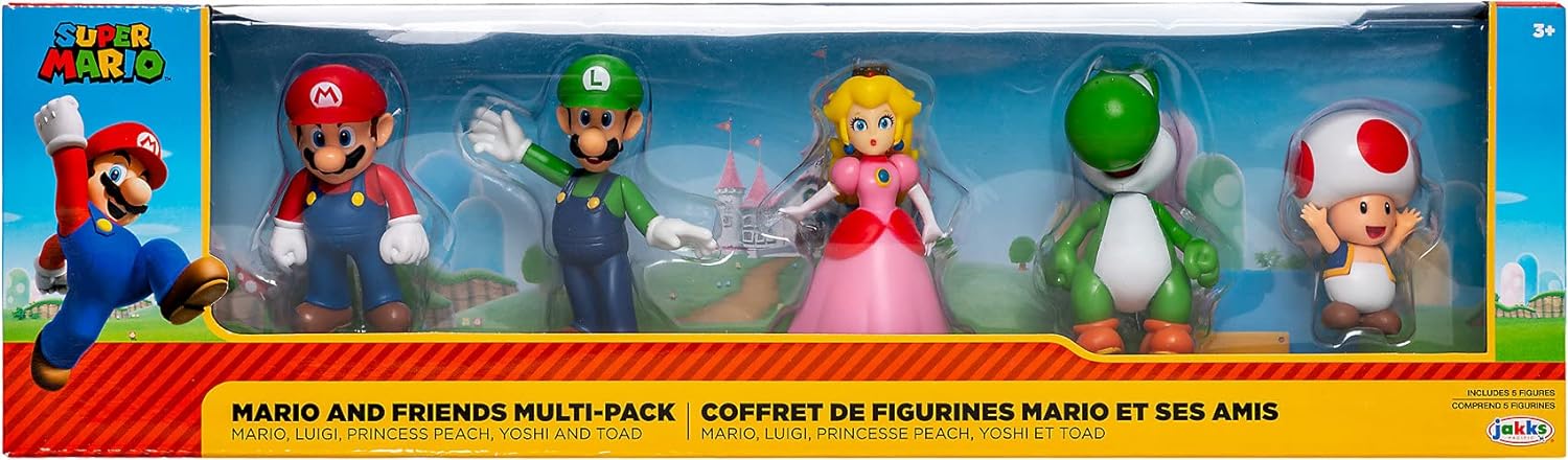 SUPER MARIO PACK 5 PERSONAGGI FIGURES - ACTION