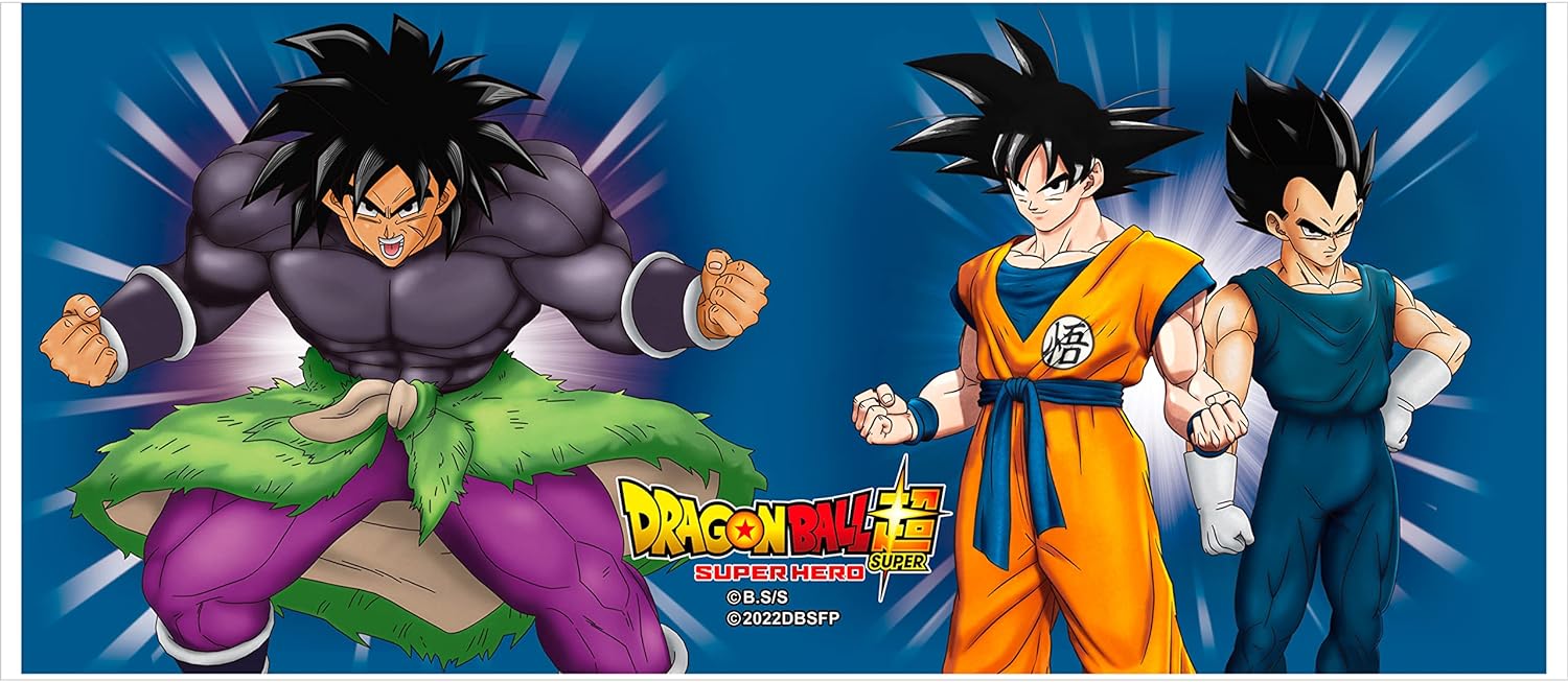 Son Goku Vegeta and Broly Mug Dragon Ball Super Super Hero 320 ml