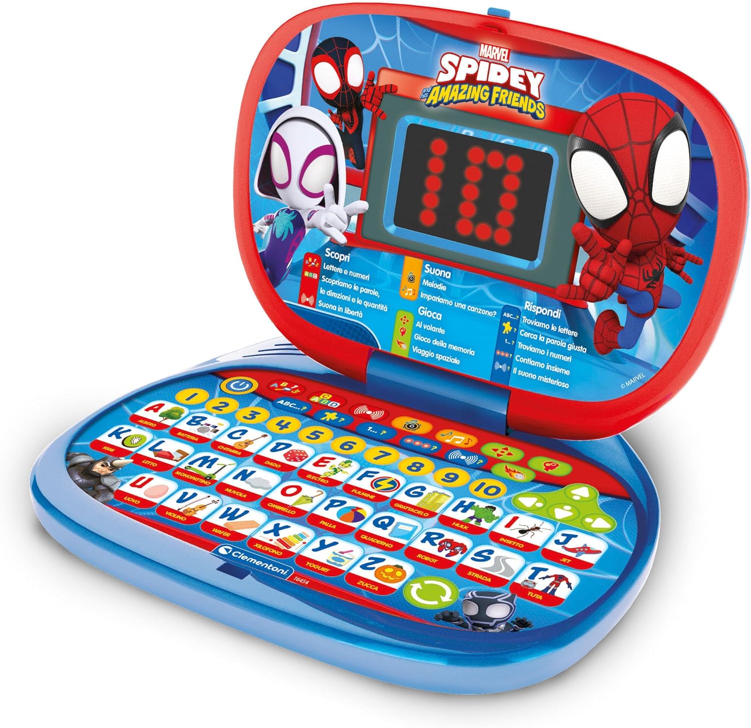 Clementoni - 16452 - Sapientino Quizzy Marvel Spiderman - Cartes éducatives  et Stylo interactif, Jeu éducatif 3 Ans, électronique parlante, Made in  Italy : : Jeux et Jouets