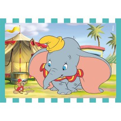 Clementoni - 21523 - Supercolor Disney Classics Animals - 4 (12,16,20 e 24 Pezzi), Puzzle Cartoni Animati