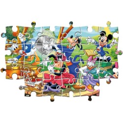 Clementoni - 21620 - Disney Mickey And Friends Supercolor Friends - 2X60 (Include 2 60 Pezzi), Puzzle Cartoni Animati