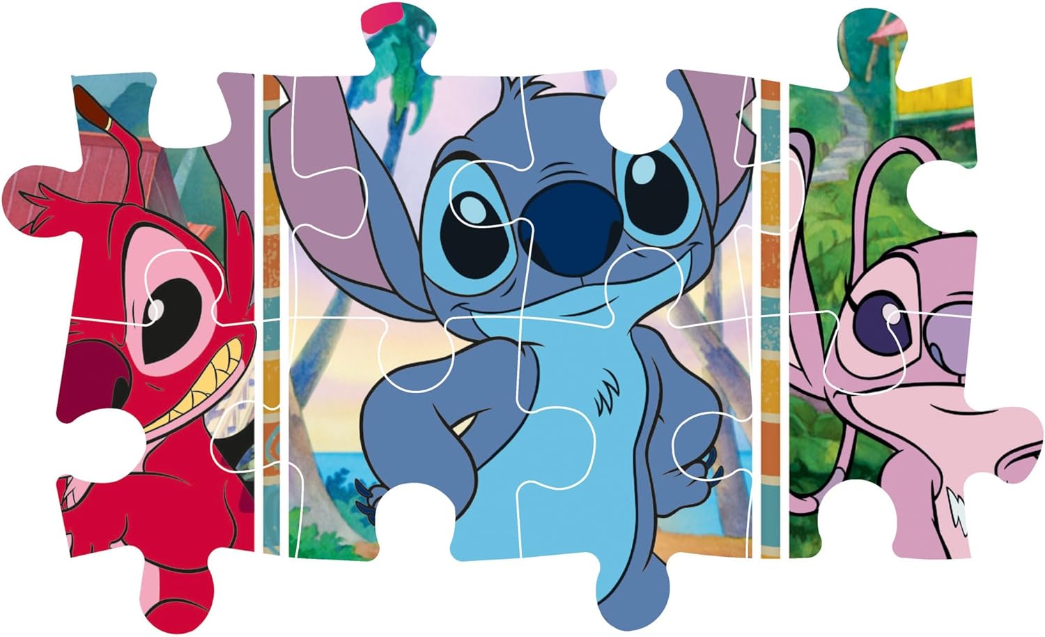 Clementoni - 24029.6 - Disney Stitch Supercolor - 24 Maxi Pezzi, Puzzle  Cartoni Animati