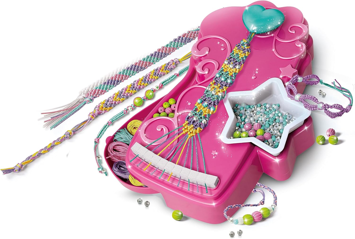 Clementoni- Crazy Chic Lab-Set per Realizzare Braccialetti, Charms