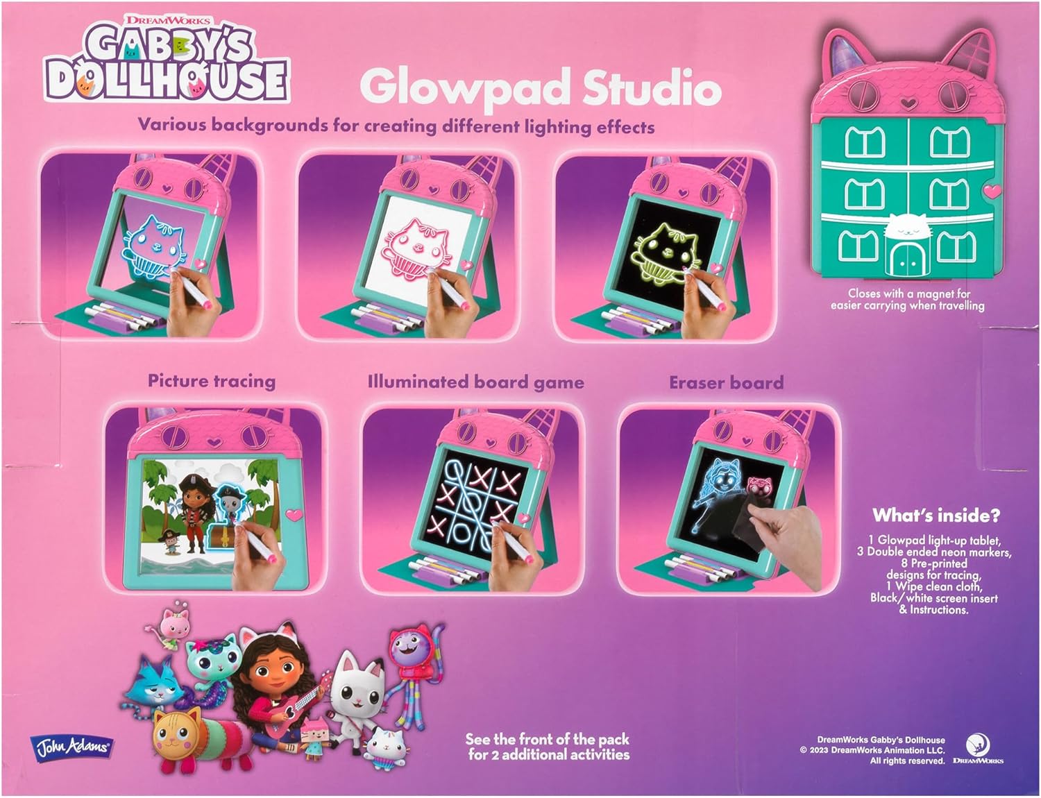 Gabby s Dollhouse GLOWPAD Studio copiare o creare disegni a mano