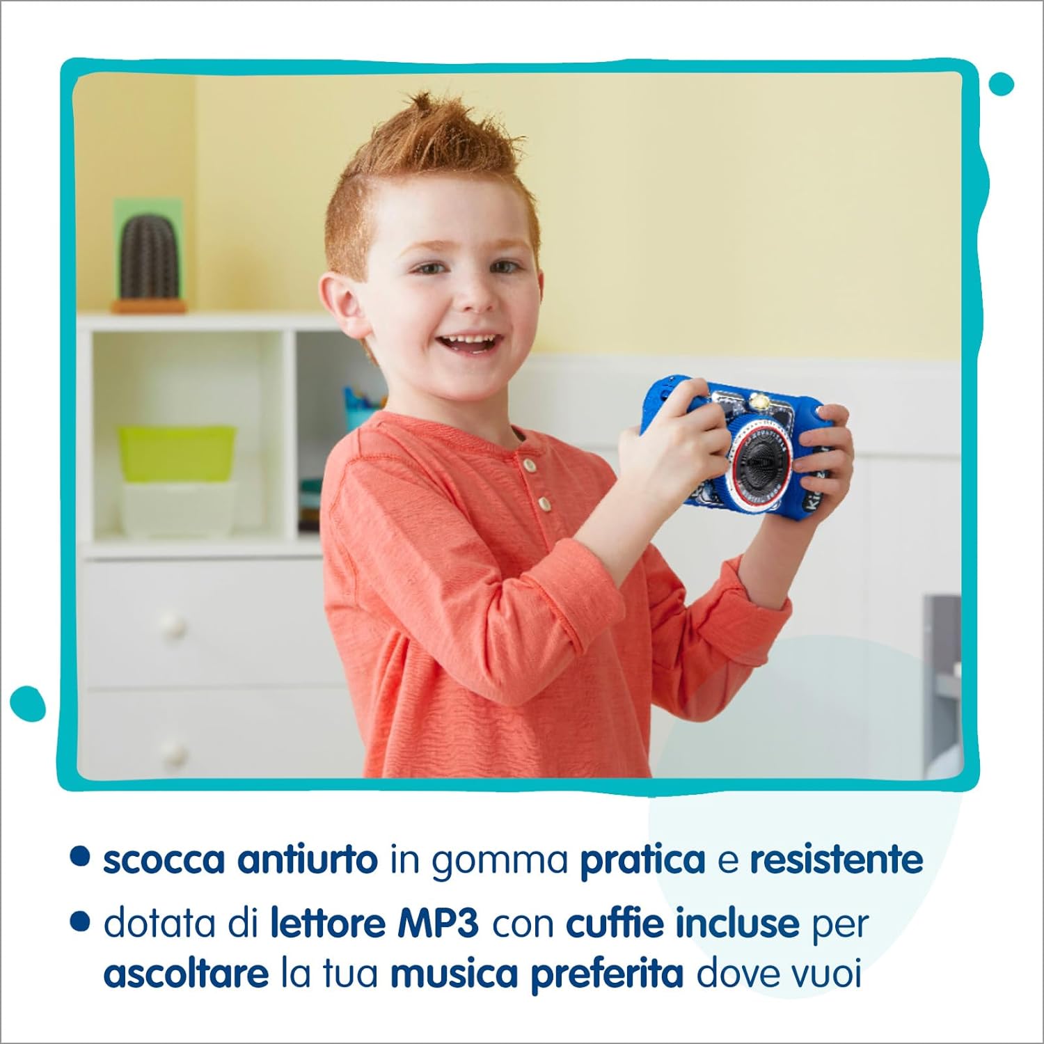 VTech Kidizoom Duo DX Rosa, Macchina Fotografica per Bambini con +75 Filtri  VT520058