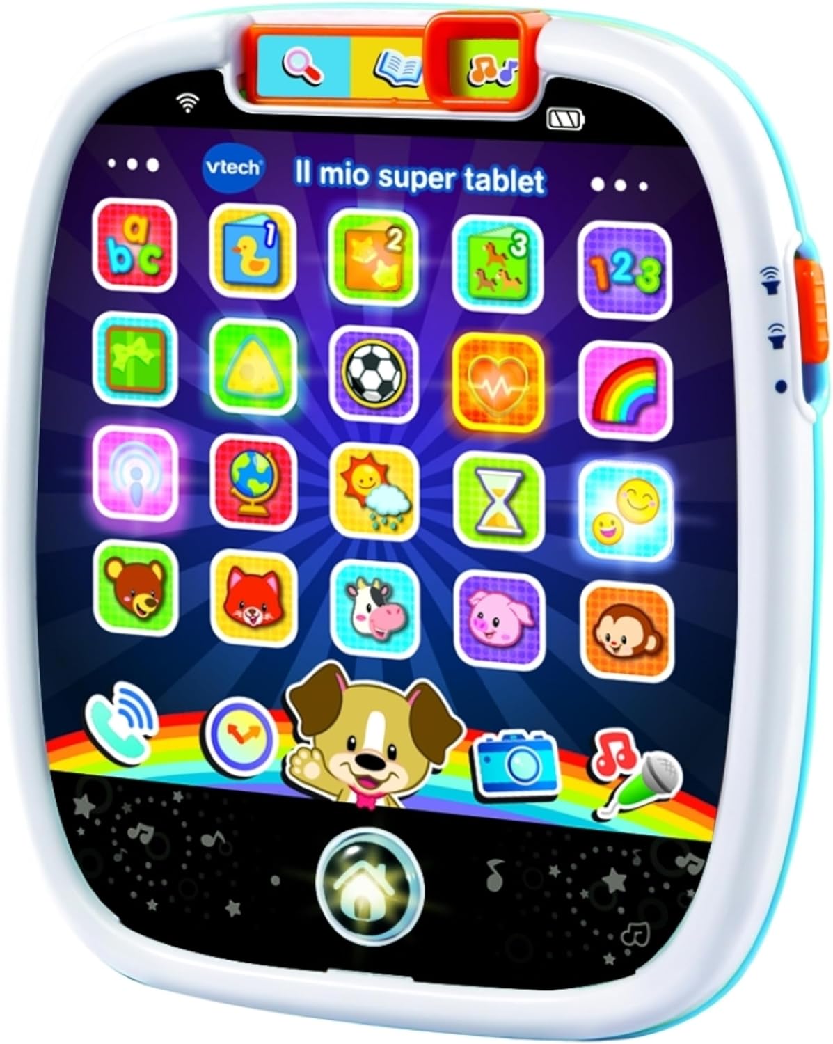 VTech Il Mio Super Tablet, Tablet per Bambini con 25 Icone Interattive ed  Effetti Luminosi VT602907