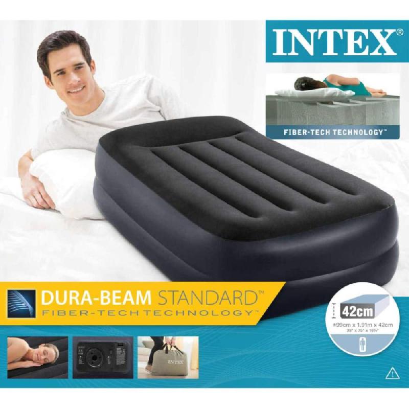 Intex Materasso Gonfiabile Pillow Rest Plus (99x191x42cm) Art.64122