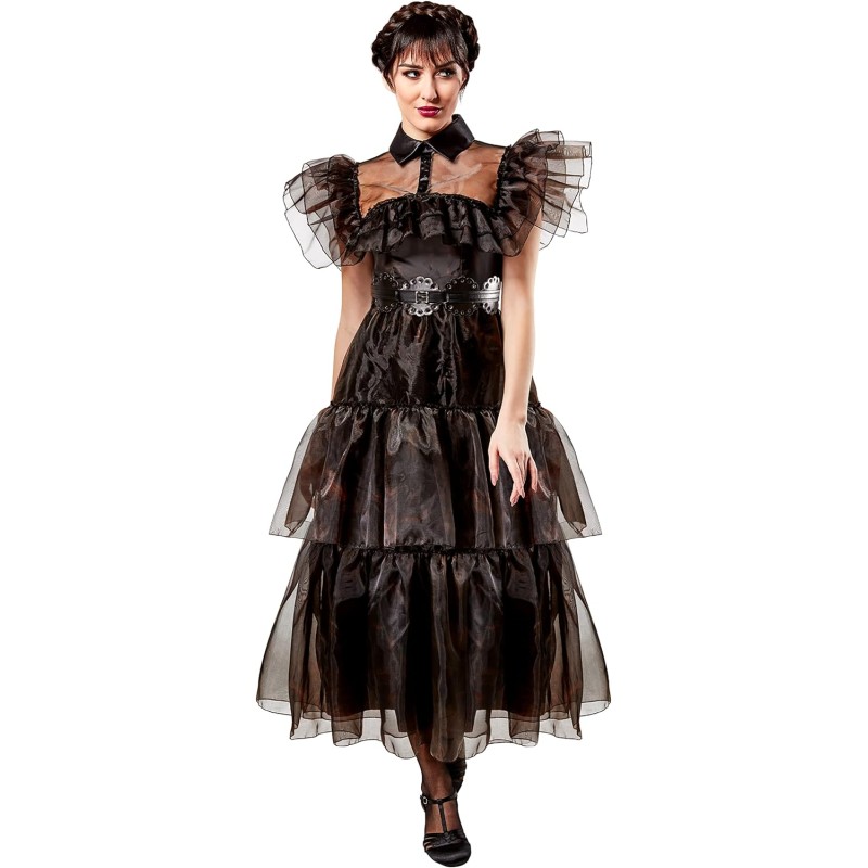 Costume halloween da Farfalla adulta nera gotica vittoriana