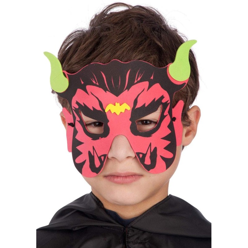 Carnival Toys - Maschera Diavoletto per Bimbo, EVA, in busta, 00546