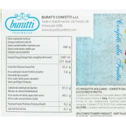 BURATTI Confetti alla Mandorla Ricoperta di Cioccolato, Tenerezze Azzurro - 1000 gr.