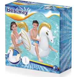 Bestway cavalcabile Pegaso, Cm. 159X109 Gonfiabili-Cavalcabili, Multicolore