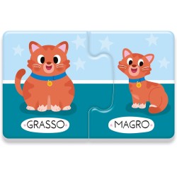 Clementoni - Sapientino Flashcards, I Contrari, Gioco Didattico Educativo con Tessere Illustrate da Accoppiare, per Bambini 2 An