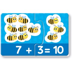 Clementoni - Sapientino Flashcards, Numeri e QuantitÃ , Tessere Illustrate da Accoppiare con Numeri e Animali, Gioco Educativo p