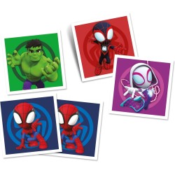 Clementoni - 18304 - Memo Marvel Spidey - Gioco Di Memoria E Associazione, Carte Da Accoppiare, Gioco Educativo Bambini 4 Anni