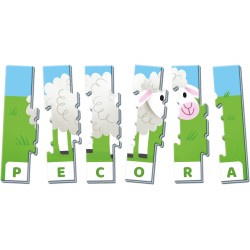 Clementoni - Sapientino Flashcards, Lettere E Parole, Gioco Educativo per Bambini 4 Anni con Tessere Illustrate, Made In Italy, 