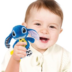 Clementoni - Disney Baby On The Go Plush Stitch-Peluche Prima Infanzia, Giocattolo Prime attivitÃ , Pupazzo Neonato, Gioco Passe