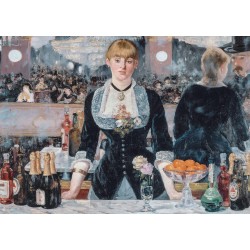 Clementoni - Museum Collection-Manet, A Bar at The Folies-BergÃ¨re - Puzzle, Medium, 1000 pezzi, Multicolor, 39661