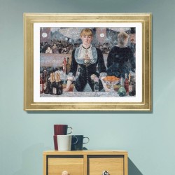 Clementoni - Museum Collection-Manet, A Bar at The Folies-BergÃ¨re - Puzzle, Medium, 1000 pezzi, Multicolor, 39661