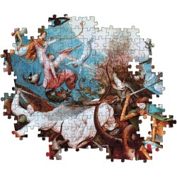 Clementoni - 39662 - Museum Collection - Bruegel, The Fall of The Rebel Angels, Puzzle adulti 1000 pezzi, arte, puzzle quadri fa