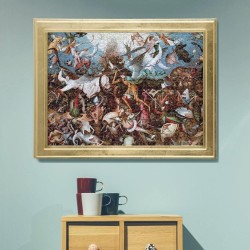 Clementoni - 39662 - Museum Collection - Bruegel, The Fall of The Rebel Angels, Puzzle adulti 1000 pezzi, arte, puzzle quadri fa