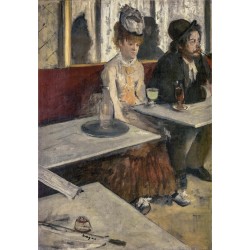 Clementoni - Museum Collection-Degas, Dans Un CafÃ©-1000 Pezzi Adulti, Arte, Puzzle Quadri, Dipinti Famosi, 39761