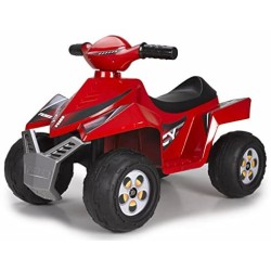 FEBER- Quad Racy Veicolo, 6 V, Colore Rosso, 800011252