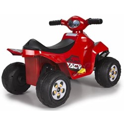 FEBER- Quad Racy Veicolo, 6 V, Colore Rosso, 800011252