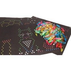 A di Arte - Lite Brite Basic Fun! 02224 Confezione di ricarica per mollette e modelli, accessori luminosi per tavolo da disegno,