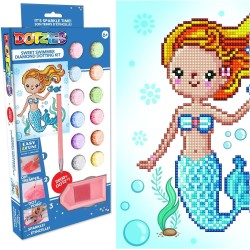 A di Arte - DIAMOND DOTZÂ® Dotzies Sweet Swimmer, trapano parziale, Dotz circolare, kit per pittura con diamanti, kit di arte co