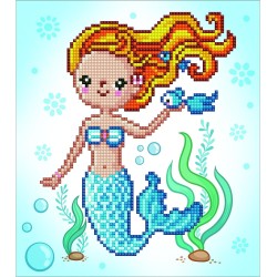 A di Arte - DIAMOND DOTZÂ® Dotzies Sweet Swimmer, trapano parziale, Dotz circolare, kit per pittura con diamanti, kit di arte co