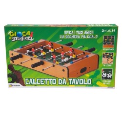 Gioca e Rigioca - Calcetto Legno da Tavolo 31x51x10 cm