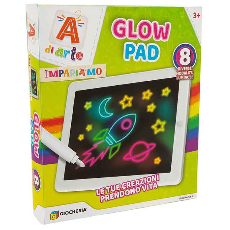 A di Arte - Glow Pad Lavagnetta Luci Led, 8 modalitÃ  luminose