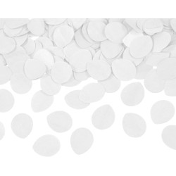 Amscan - Cannone per coriandoli Petals Bianco Carta 40 cm