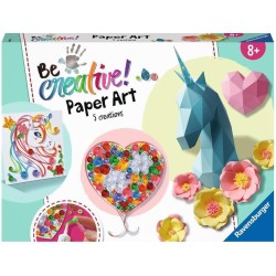 Ravensburger - Be Creative: Paper Art Unicornper bricolage e fai-da-te, lavori creativi &amp; quilling per lavoretti manuali con