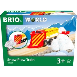 BRIO World - Treno Spazzaneve, Treni, Vagoni, Veicoli, 4 Pezzi, EtÃ  Raccomandata 3+, 33606