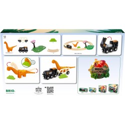 BRIO World - Set Circolare a tema Dinosauri, 36098