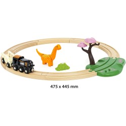 BRIO World - Set Circolare a tema Dinosauri, 36098