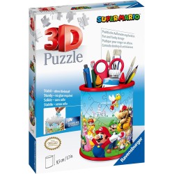 Ravensburger - 3D Puzzle Portapenne Super Mario, 54 Pezzi, 6+ Anni