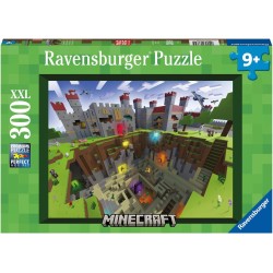 Ravensburger - Puzzle Minecraft per bambini dai 9 anni in su - 300 pezzi XXL, 13334