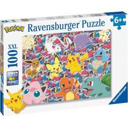 Ravensburger - Puzzle XXL PokÃ©mon, Idea Regalo per Bambini 6+ Anni, Gioco Educativo e Stimolante, 100 pezzi