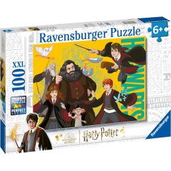 Ravensburger - Puzzle XXL Harry Potter, Idea Regalo per Bambini 6+ Anni, Gioco Educativo e Stimolante, 100 pezzi