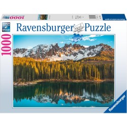 Ravensburger - Puzzle Lago di Carezza, 1000 Pezzi, Idea regalo, per Lei o Lui, Puzzle Adulti