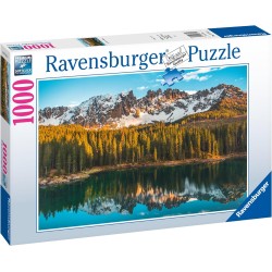 Ravensburger - Puzzle Lago di Carezza, 1000 Pezzi, Idea regalo, per Lei o Lui, Puzzle Adulti