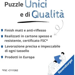 Ravensburger - Puzzle MercoledÃ¬ per Adulti, 500 Pezzi, Collezione Circolare, Idea Regalo per Lei o Lui, Forma Rotonda 52x52cm