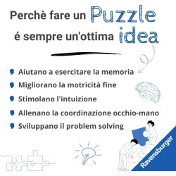 Ravensburger - Puzzle MercoledÃ¬ per Adulti, 500 Pezzi, Collezione Circolare, Idea Regalo per Lei o Lui, Forma Rotonda 52x52cm