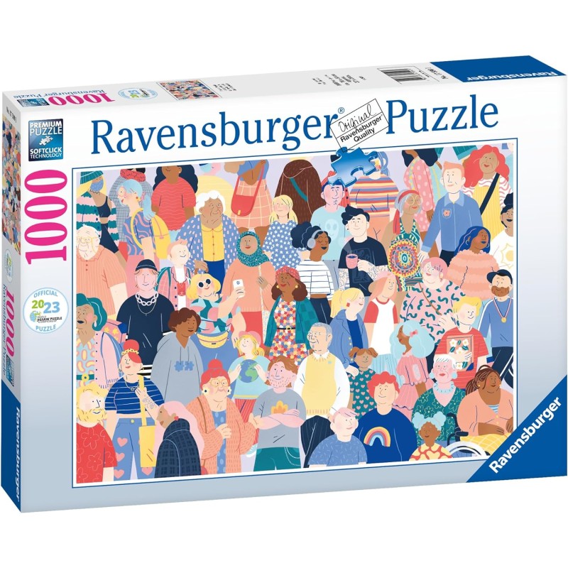 Ravensburger - Puzzle People WJPC 1, 1000 Pezzi, Puzzle Adulti