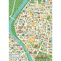 Ravensburger - Puzzle Mappa di Siviglia, 1000 Pezzi, Idea regalo, per Lei o Lui, Puzzle Adulti