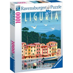 Ravensburger - Puzzle Cartolina dalla Liguria, 1000 Pezzi, Idea regalo, per Lei o Lui, Puzzle Adulti