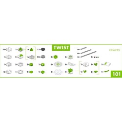 Ravensburger 22576 â€“ Action Set Twist â€“ Combinabile con Tutte Le Linee di Prodotti del Sistema di Pista a Sfera GraviTrax, G